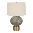 Smoky Gray Glass Table Lamp by Uttermost Lunia