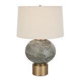 Smoky Gray Glass Table Lamp by Uttermost Lunia