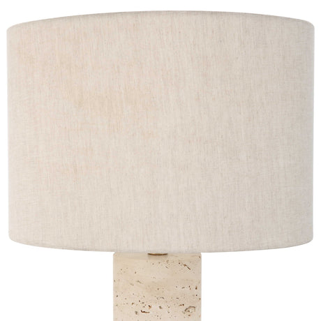 Modern European furniture - Brass & Stone Table Lamp by Uttermost Gravitas - www.oroa.com