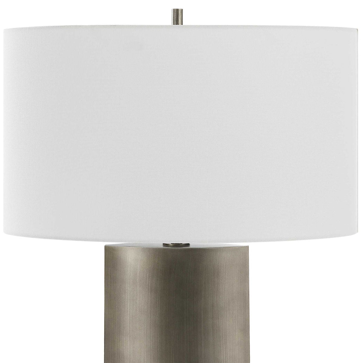 Modern European furniture - Gray Steel Table Lamp - www.oroa.com
