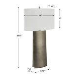 Modern European furniture - Gray Steel Table Lamp - www.oroa.com