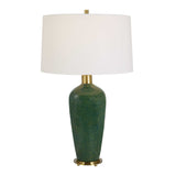 Modern European furniture - Mottled Green Ceramic Table Lamp by Uttermost Verdell - www.oroa.com