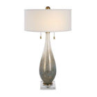 Glass Base Linen Table Lamp | Uttermost Cardoni - www.oroa.com