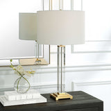 Square Column Base Table Lamp by Uttermost Crystal, alternate view 2