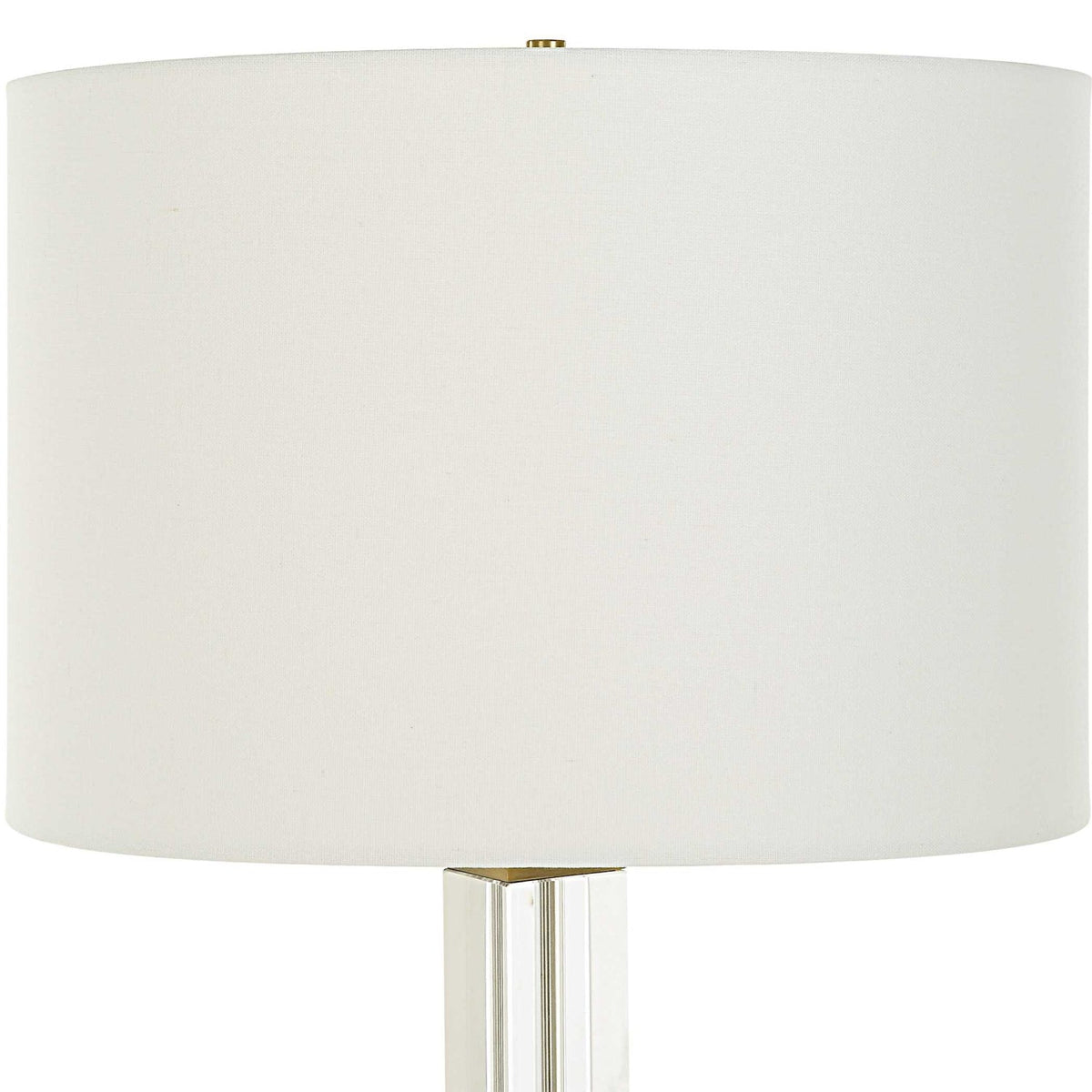 Square Column Base Table Lamp by Uttermost Crystal, alternate view 4
