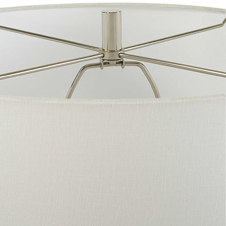 Coiled White Ceramic Table Lamp by Uttermost Twisted Swirl, alternate view 5
