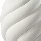 Coiled White Ceramic Table Lamp by Uttermost Twisted Swirl, alternate view 6