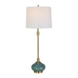 Blue Glazed Ceramic Buffet Lamp by Uttermost Kaimana