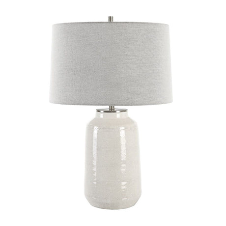 Crackled Glazed Ceramic Table Lamp by Uttermost Odawa, alternate view 3