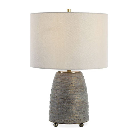 Bronze Ceramic Linen Table Lamp by Uttermost Gorda