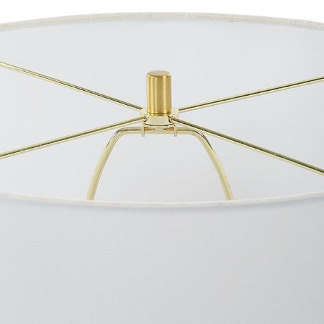 White Glazed Porcelain Table Lamp by Uttermost Emerie, alternate view 7