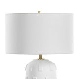 White Glazed Porcelain Table Lamp by Uttermost Emerie, alternate view 5