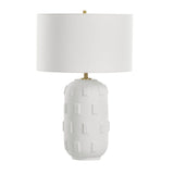 White Glazed Porcelain Table Lamp by Uttermost Emerie