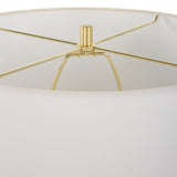 White Ridged Porcelain Table Lamp by Uttermost Wrenley, alternate view 6