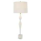 Modern European furniture - Textured White Ceramic Table Lamp by Uttermost Helena - www.oroa.com