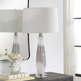 Modern European furniture - Gray & Silver Glass Table Lamp by Uttermost  Quinn - www.oroa.com