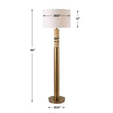 Travertine Column Floor Lamp | Uttermost Knox - www.oroa.com