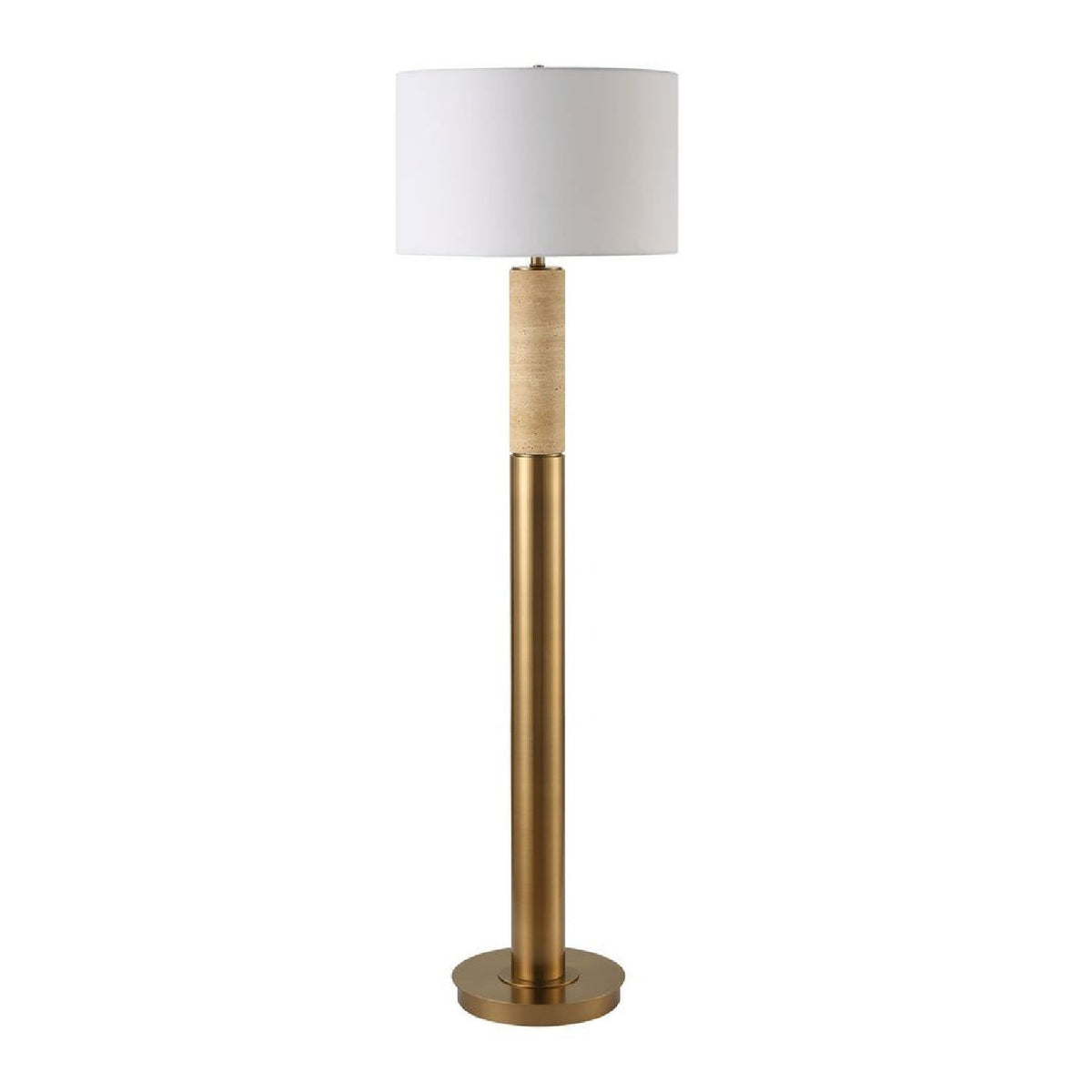 Travertine Column Floor Lamp | Uttermost Knox - www.oroa.com