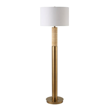 Travertine Column Floor Lamp | Uttermost Knox - www.oroa.com