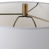 Modern European furniture - White Ceramic Ridged Table Lamp by Uttermost Wisp - www.oroa.com