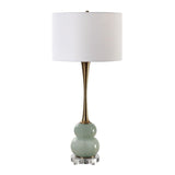 Modern European furniture - Modern European furniture - Gray Glass Table Lamp by Uttermost Sanctuary - www.oroa.com