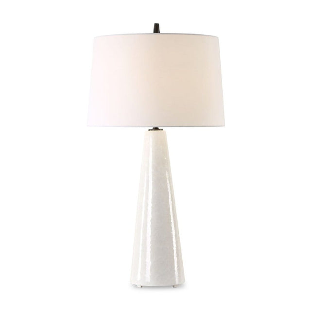 Modern European furniture - Cream Glazed Ceramic Table Lamp by Uttermost Loire - www.oroa.com