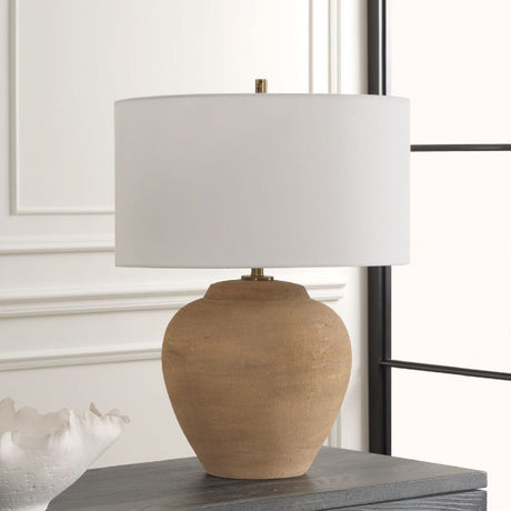 Modern European furniture - Terracotta Vase-Shaped Table Lamp by Uttermost Treviso - www.oroa.com