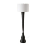 Modern European furniture - Black Iron Tapered Floor Lamp - www.oroa.com