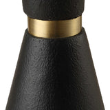 Modern European furniture - Black Iron Tapered Floor Lamp - www.oroa.com