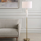 White Ceramic Floor Lamp | Uttermost Quite The Buzz - www.oroa.com