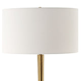 White Marble & Brass Table Lamp by Uttermost Avola, alternate view 6