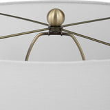 Modern European furniture - Ribbed Gray Ceramic Table Lamp by Uttermost Graphite - www.oroa.com