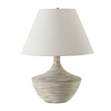 Modern European furniture - White Distressed Ceramic Table Lamp by Uttermost Carafe - www.oroa.com