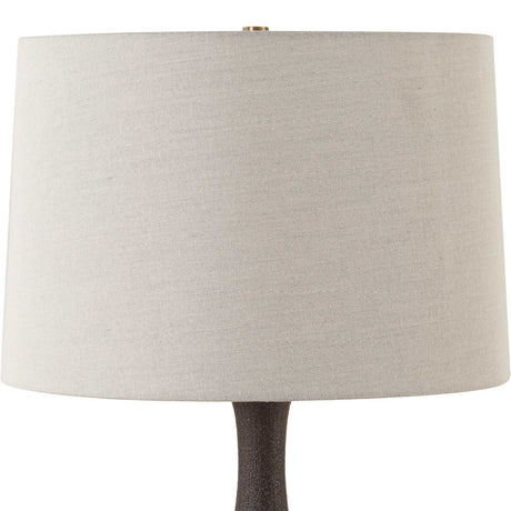 Ribbed Black Ceramic Table Lamp by Uttermost Rimini, alternate view 4