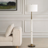 White Marble Column Floor Lamp by Uttermost Faro, alternate view 8