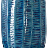 Modern European furniture - Blue Organic-Fluted Ceramic Table Lamp by Uttermost Bixby - www.oroa.com