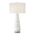 White & Gray Ceramic Table Lamp by Uttermost Santino