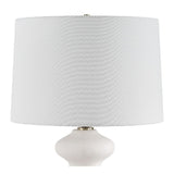 White Porcelain Table Lamp by Uttermost Liora, alternate view 5