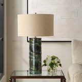 Modern European furniture - Green Glazed Ceramic Table Lamp by Uttermost Loch - www.oroa.com