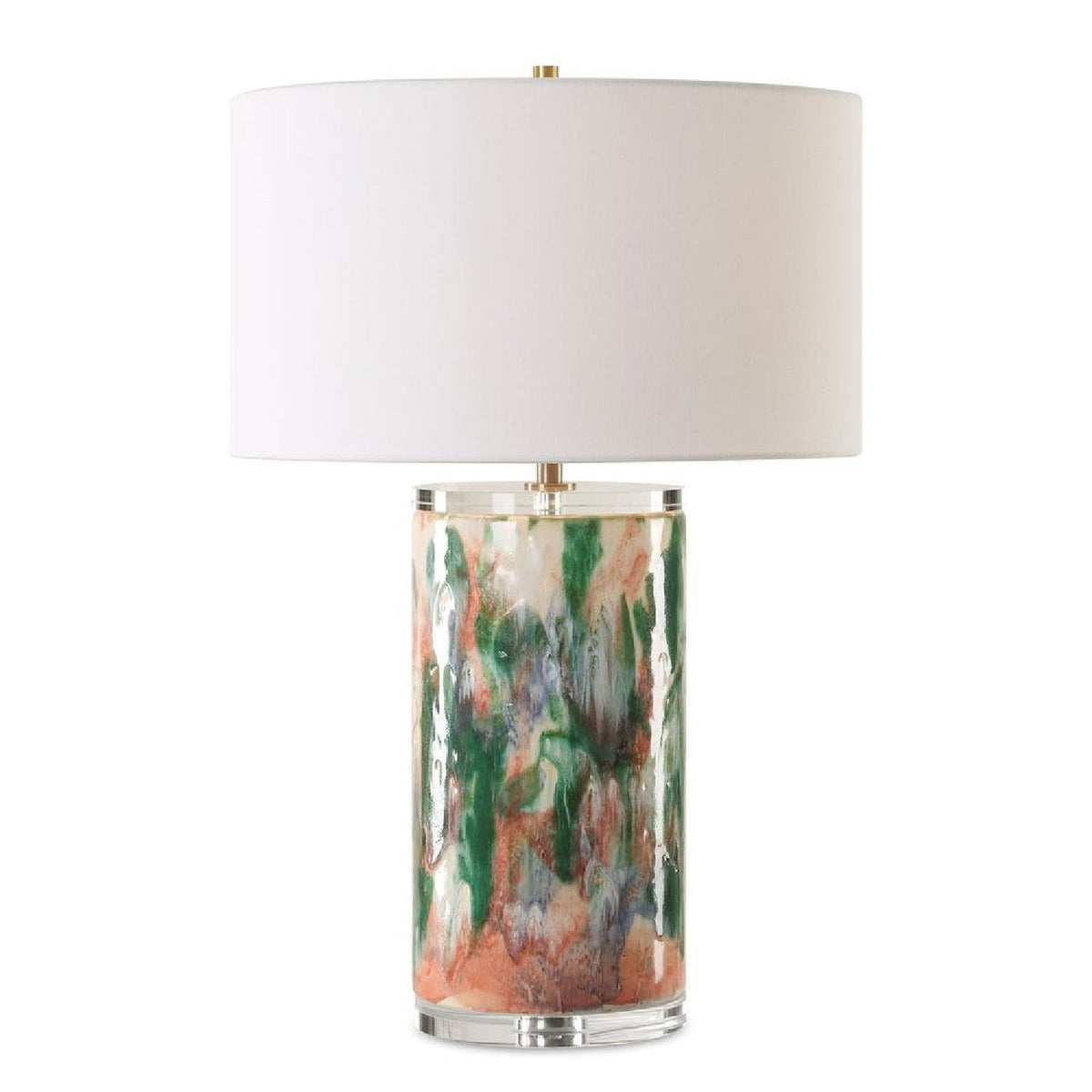 Modern European furniture - Multicolored Ceramic Table Lamp by Uttermost Silvie - www.oroa.com