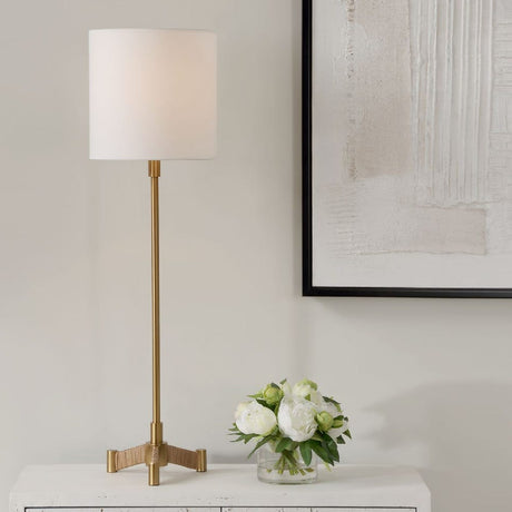 Gold Metal Base Buffet Lamp by Uttermost Lautoka, alternate view 2