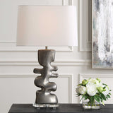 Modern European furniture - Tarnished Nickel Table Lamp by Uttermost Free Flowing - www.oroa.com