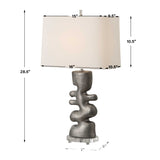 Modern European furniture - Tarnished Nickel Table Lamp by Uttermost Free Flowing - www.oroa.com