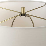 Modern European furniture - Beige Travertine Table Lamp - www.oroa.com