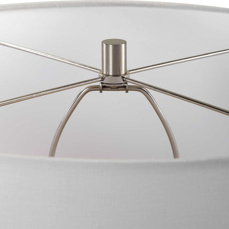 White Glaze Ceramic Table Lamp by Uttermost Dribble, alternate view 5
