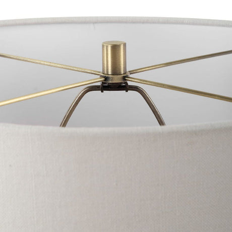 Tan Glazed Ceramic Table Lamp by Uttermost Strata, alternate view 8