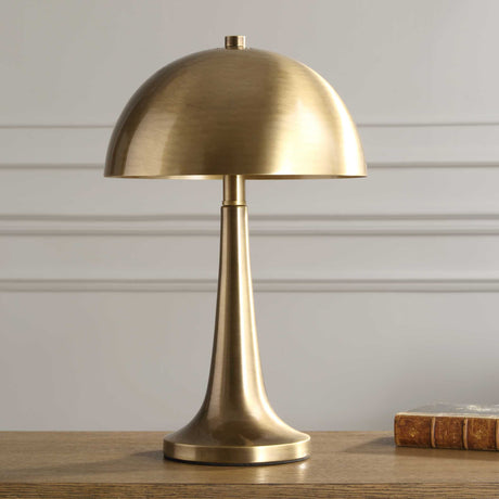 Modern European furniture - Antique Brass Dome Accent Lamp - www.oroa.com