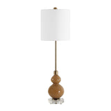 Brown Seeded Glass Buffet Lamp by Uttermost Sienna, alternate view 3