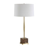 Brass Spindle Base Table Lamp by Uttermost Booker, alternate view 3