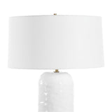 White Linen Drum Table Lamp by Uttermost Iona, alternate view 5